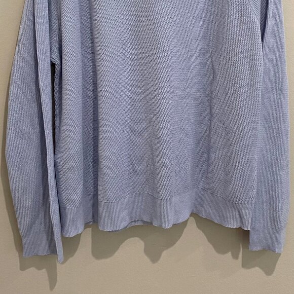 NEW Eileen Fisher Organic Linen & Cotton Sweater *Insky Light Blue* Sz XL - Picture 9 of 15